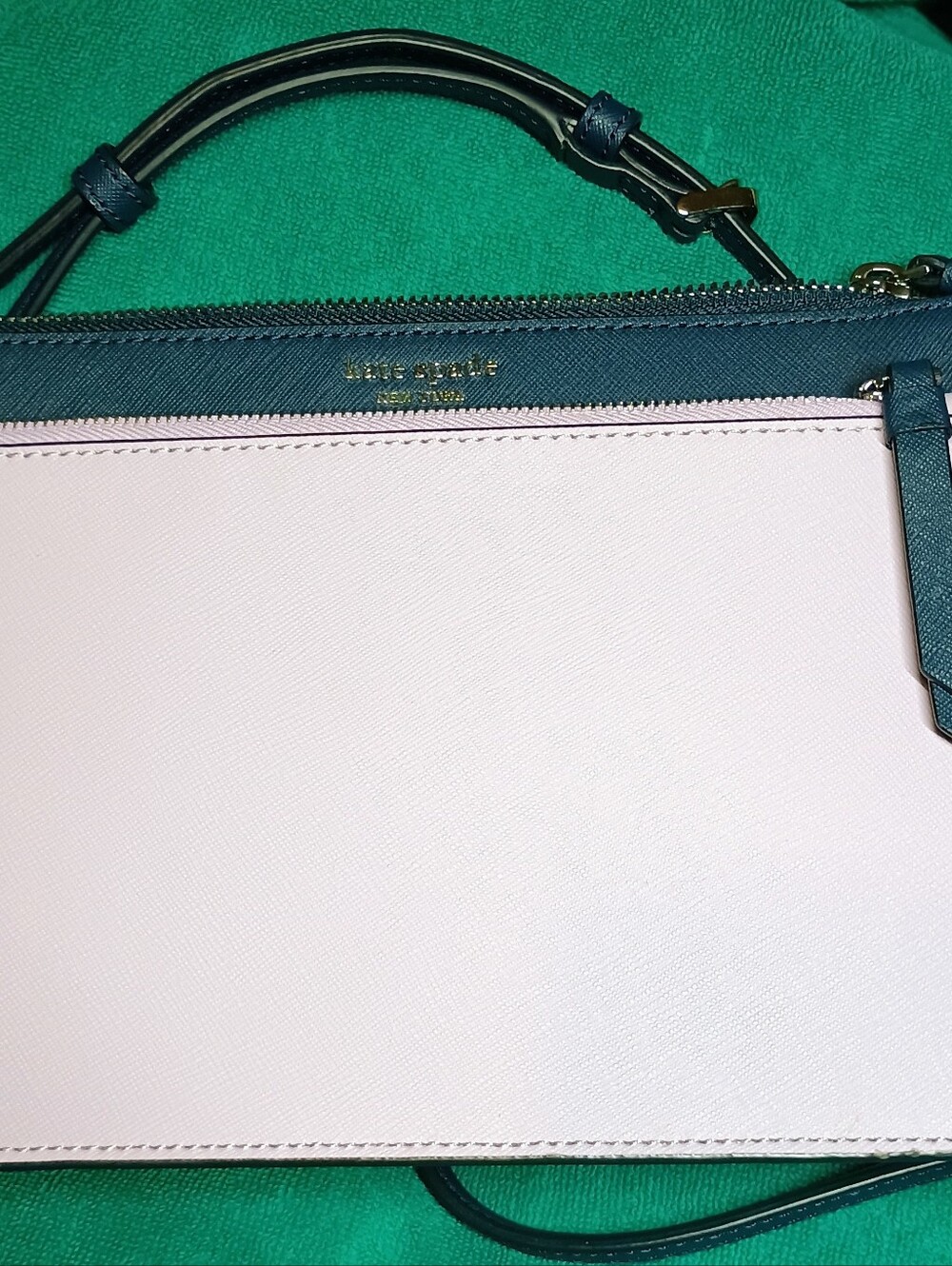 Kate Spade Two-Tone Lavender Mist Saffiano Crossbody